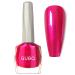 Pink Red Nail Varnish - Shimmer Pearl Nail Polish - Bright Pink Pearlescent Nail Polish Quick Dry - Oil Base Breathable Nail Polish Long Lasting No Chip No Bake For Manicure Home Hot Pink