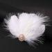 GENBREE 1920s Flapper Headband White Feather Hair Clip - Gatsby Prom Party Accessory for Women & Girls - Pattern 1 - Buy Online on GoSupps.com