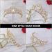 FRCOLOR White Tiara Crown Crystal Silver Headband Diamond Bridal Headdress Wedding Prom Crown Hair Accessories for Women Girl Birthday Wedding Christmas Party Favor Ornaments - Buy Online on GoSupps.com