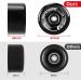 8 Pack 78A Quad Roller Skate Wheels 65x36mm with ABEC-9 Bearings | Outdoor/Indoor Double Row Skating | Black - Buy Online on GoSupps.com