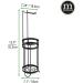 mDesign Metal Toilet Paper Holder Stand with Storage - Matte Black, Holds 3 Spare Rolls - Buy Online on GoSupps.com