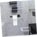 Solustre 6-Piece Bathroom Accessories Set - Stainless Steel 304 Hooks & Holders for Towels Toilet Paper & Slippers - Nail-Free Under Cabinet Storage - Buy Online on GoSupps.com