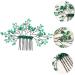 Angoily Green Branches and Leaves Hair Comb Wedding Hair Clip Hair Comb Green Rhinestone Barrettes Prom Tiara Rhinestone Hair Barrette Hair Pin Crystal Leaf Accessories Banquet - Buy Online on GoSupps.com