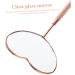 Eyelash Inspection Mirror - Heart Shape Eyelash Mirror for Extensions | Salon Makeup Magnifier (18.7x5.6x0.8cm) - Perfect for Lash Techs - Buy Online on GoSupps.com