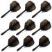 CUESOUL 3 Sets Integrated Dart Shaft and Flights,Dart Shaft Length 21mm/28mm/33mm Shaft Length 21mm+28mm+33mm-Big Wing Shape-Black Dragon