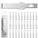 40 Pack Craft Knife Blades #17 Hobby Knife Replacement Blades Precision Knife Blade Hobby Knife Blades Art Knife Blade for Knife Craft Scrapbooking Cutting Caving Chiseling Shaving Supplies