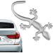 Gecko Car Stickers - Fashion 3D Gecko Shape - Handmade Glass & Metal Outdoor Gecko Wall Art for Patio Fence Car Decal Car Styling Accessories Samuliy Silver - Buy Online on GoSupps.com