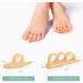 Welnove Hammertoe Corrector Gel Toe Straighteners - 8 Pcs Firm Support Pads for Bent Crooked & Hammer Toes - Cushioned Relief in Beige - Buy Online on GoSupps.com