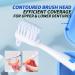 Y-Kelin Denture Brush - Dual Head Toothbrush with Hard Bristles & Non-Slip Rubber Handle (Red+Blue 2 Pcs) | Best for Dentures - Shop Internationally - Buy Online on GoSupps.com