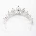 FORSEVEN Crystal Wedding Crown Tiara - Rhinestone Decor Headband for Women & Girls - Blue Princess Bridal Hair Ornament - Buy Online on GoSupps.com