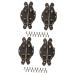OSALADI Vintage Cabinet 4 Pcs Retro Box Latches Case Locks Exquisite Jewelry Case Hasps (Bronze) Cabinet Decor 9X5CMx2pcs Bronzex2pcs