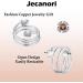 Jecanori Adjustable Copper Magnetic Lymphatic Drainage Rings - Silver Love Heart Gift - Buy Online on GoSupps.com
