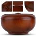 Buy Rubber Wood Shaving Soap Bowl with Lid - Foaming Shaving Bowl for Men | Eco-Friendly & Durable Shaving Accessories - Buy Online on GoSupps.com