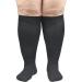 1/3 Pair Compression Socks for Wide Calf - Flight Socks for Men & Women | Extra Large Circulatory Support - Ideal for Nurses Running Pregnancy - Black 4XL - Buy Online on GoSupps.com