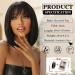 Esmee Short Black Bob Wig with Fringe | Shoulder Length Synthetic Wig for Daily Party Cosplay | 12 Inch - Buy Online on GoSupps.com
