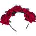 Floral Headband for Women Girls Flower Crown Headband Rose Headdress for Ladies Rose Flower Crown Headband Halloween Gothic Skull Headband Hairband Women Floral Headwear Wedding Hair Headpiece - Buy Online on GoSupps.com