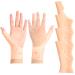 Nuanchu Gel Wrist Thumb Support Braces Unisex Wrist Hand Thumb Gloves Soft Waterproof Left and Right Hand Wrist Compression Sleeve for Relief Arthritis Tenosynovitis Typing Pain (4 Pieces)