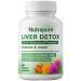 Liver Detox Capsules - 20-in-1 Herbal Formula with Milk Thistle Dandelion Turmeric & Artichoke Leaf for Liver Support and Digestive Balance Non-GMO Gluten-Free (1)