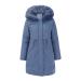 Women's winter coat warm quilted coat long with removable hooded cream katzii light quilted jacket down coat women long winter blue softshell jacket long women waterproof breathable light 3xl blue