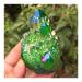 Stone Crafts Green Aura Crystal Cluster Angel Aura Titanium Quartz Crystal Stunning Rainbow Minerals ZJGIDTEM (Size : 120-150g)
