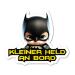 Baby on board sticker car superhero 16x15cm easy to stick vinyl sticker for baby on board child on board baby on board car sticker