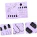 POPETPOP Silicone manicure pad fingernail mat silicone acrylic nail mat manicure mat silicone manicure art mat manicure tools acrylic manicure mat Silica gel coloring nail polish purple 28x20cm Purple - Buy Online on GoSupps.com