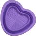 Makeup Brush Cleaner Bowl - Heart Shape Silicone Cosmetic Brushes Cleaning Tool Portable Washing Tool for Brushes Sponges Makeup Cleaning Tools for Makeup Lovers Purple - Buy Online on GoSupps.com