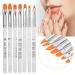Buy Dekaim UV Gel Extension Pen - 7 Piece Nail Art Brush Set for Perfect Manicures | International Shipping Available - Buy Online on GoSupps.com