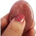 Buy Manekieko Natural Strawberry Quartz Water Drop Thumb Worry Stone | Stress Relief Healing Reiki Chakra Pocket Palm Stones - International Shipping Available - Buy Online on GoSupps.com