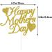 KIPETTO Happy Mother's Day Cake Toppers 20Pcs Glitter Heart Cupcake Topper for Mother's Day Mom's Birthday Party Cake Decoration Gold - Buy Online on GoSupps.com