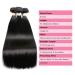 Beauhair 100% Unprocessed Brazilian Straight Virgin Human Hair Bundles - Natural Black (20/22/24/26 Inch) - Buy Online on GoSupps.com