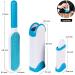 Improved Lint Brush Set with Cleaning Station & Pet Gloves - Effective Animal Hair Remover for Sofa Upholstery & Textiles - 2 Pieces Blue - Buy Online on GoSupps.com