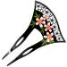 Japanese Traditional Style Floral Hair Comb Pins for Women - Black | YOY Fashion - Buy Online on GoSupps.com