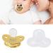 Heart Shape Baby Pacifier with Shiny Rhinestones | Soft & Light for Newborn Girls (Gold) - International Shipping Available - Buy Online on GoSupps.com