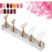Magnetic Nail Tips False Nail Art Display Stand Holder Set for Painting Nails for Nail Art Salon DIY and Practice Manicure - Buy Online on GoSupps.com