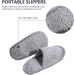 Fleece Felt Guest Slippers Set - 6 Pairs Non-Slip Washable Spa Slippers for Men | Ideal for Family & Hotel Travel - Buy Online on GoSupps.com