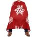 Waterproof Barber Cape -Red Snowflake Cheetah Haircut Bib for Men Unisex Hair Cutting Cape(8rp1a)