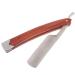 Straight Razor Professional Barber Razor for Men with Razor Mustache Wood Steel Shaving Carbon Beard Stubble Manual Razor for Home & Salon Grooming Using 1 Count (Pack of 1) Picture 1