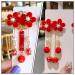 KALLORY Baby Hair Accessories: Tassel & Kimono Flower Hair Clip Set - Girl Hair Clips in Chinese Ancient Style (1 Pair) - Buy Online on GoSupps.com