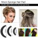 37-Piece Hair Base Sponge Set with Invisible Clips and U-Shaped Pins for DIY Hairstyles - Buy Online on GoSupps.com