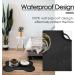 Waterproof Silicone Dog Food Mat | Non-Slip Pet Feeding Mat | Non-Spill Puppy Dish Tray | Bone-Shaped Black Mat - Small/Medium/Large - Buy Online on GoSupps.com