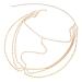 GLSTOY Face Rhinestone Jewelry Gold Headpiece Gold Headbands for Women Hair Jewelry Face Jewelry Accessories for Women Jewelry Hair Chain Gold Face Jewels Face Chain Jewelry
