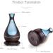 Aromatherapy Diffuser 400ml - Wood Grain Essential Oil Diffuser with Timer & Auto Shut-Off | Humidifier for Large Rooms & Baby Bedrooms | 7 Color Lights - Buy Online on GoSupps.com