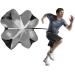 MioCloth Running Speed Chute Resistance Parachute 57 inch Powerchute Power Training Umbrella Sprint Soccer Trainer Core Training Runner Football Soccer Drilling Fitness Athlete Explosive Power Black