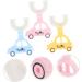 Plafope 3-Piece Silicone Children's Toothbrush Set - Manual Brush for Effective Mouth Cleaning - Buy Online on GoSupps.com