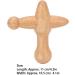 Fockety Cross-Shaped Wooden Trigger Point Massager | Lymphatic Drainage & Muscle Pain Relief Tool - Buy Online on GoSupps.com