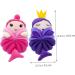 2pcs Cute Bath Ball Sponges - Cartoon Loofah for Shower | Princess Bath Loofahs & Bath Sponges - Ideal for Kids & Adults - Buy Online on GoSupps.com