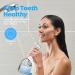 Cordless Water Flosser with 5 Modes & 4 Jet Tips - USB Rechargeable Dental Oral Irrigator for Travel - White - Buy Online on GoSupps.com