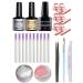 Fiberglass Kit Anself Fibernails for Nail Extension Nail Acrylic Tips Salon Manicure Tool Set with Manicure Gel