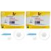 Abbott Freestyle Libre 2 Sensor Pack of 2 + FREE Tetra-Sole Pack of 2 Water-proof CGM Libre Sensor Cover Patches (2): for diabetes monitoring CGM for UK white